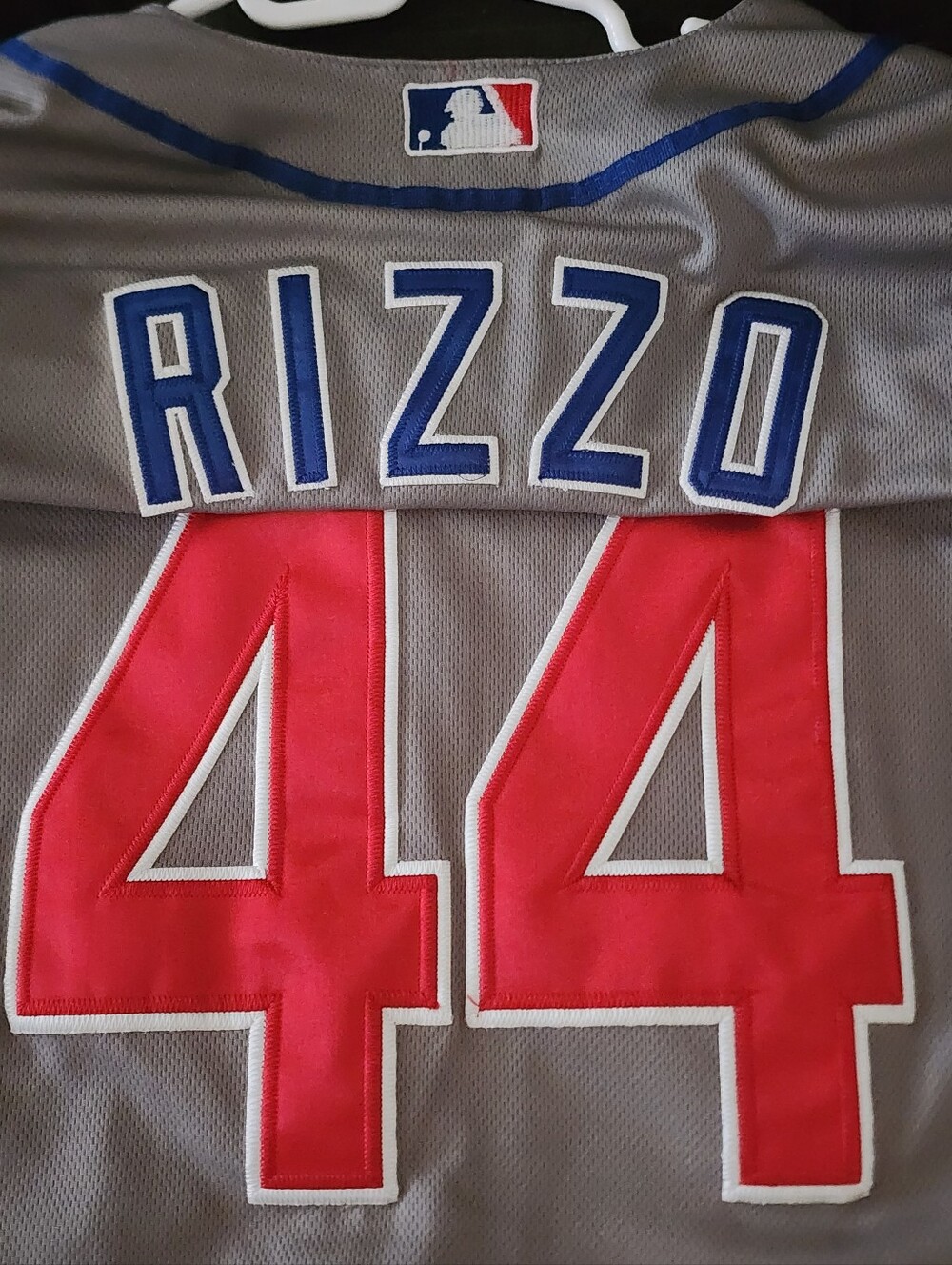 Anthony Rizzo #44 Chicago Cubs Gray Majestic Cool Base Jersey Sz 50 - Picture 7 of 8